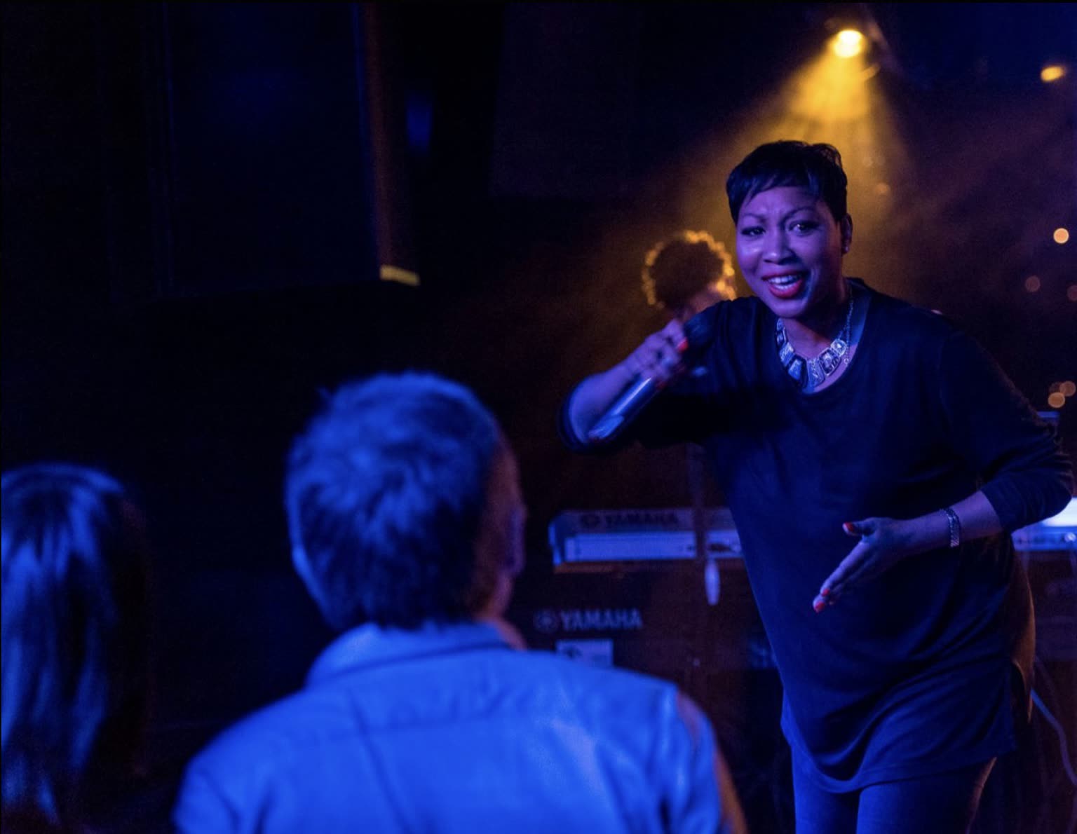 Terri Walker during her club concert in Sofia