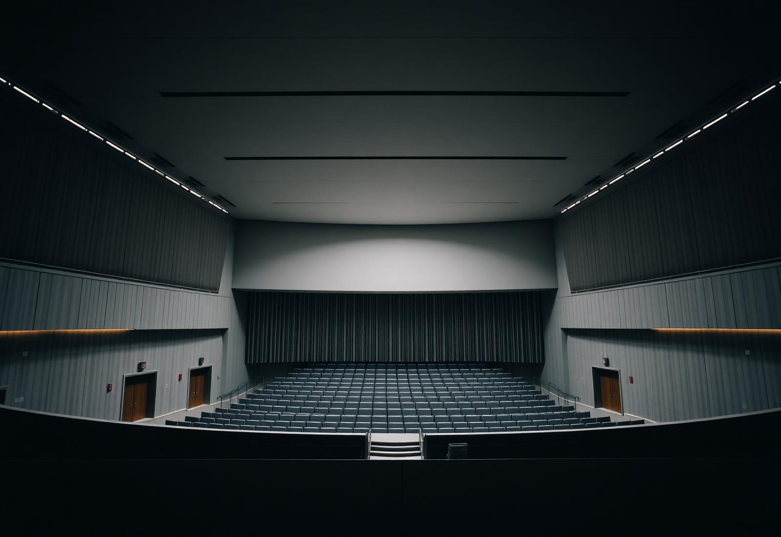 Modern concert hall auditorium